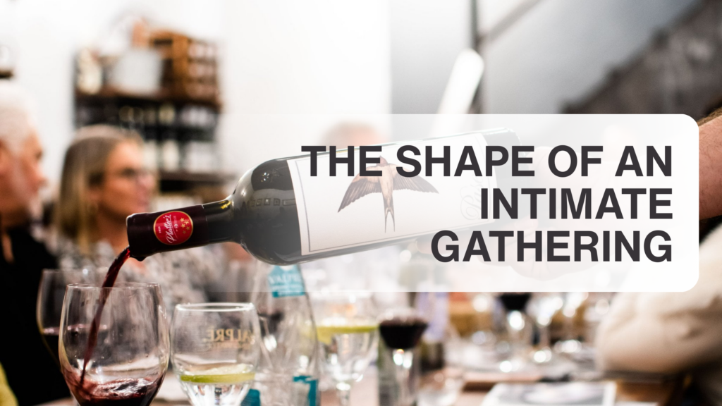 Paserene Wine served at a small hosted event